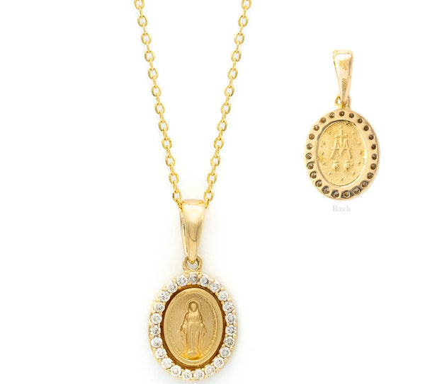 Small Diamond Miraculous Medal