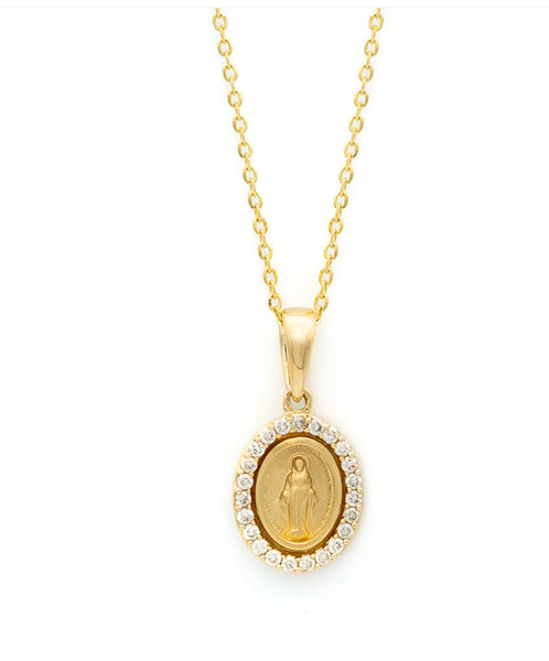 Small Diamond Miraculous Medal
