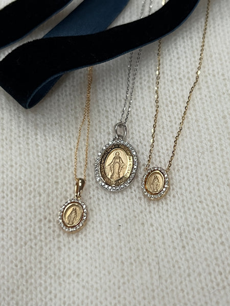 Small Diamond Miraculous Medal