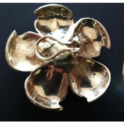 Tiffany & Co. Sterling Silver Flower Earrings