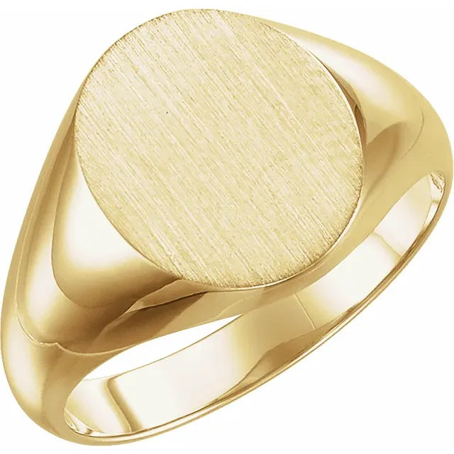 Men’s Oval Signet Ring