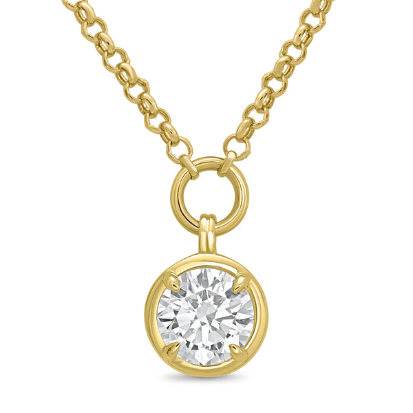 14k Lab Grown Diamond Necklace