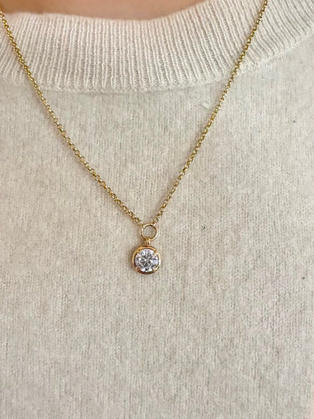 14k Lab Grown Diamond Necklace