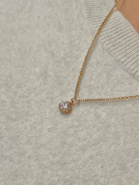 14k Lab Grown Diamond Necklace