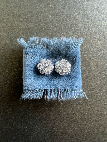 Diamond Cluster Earrings