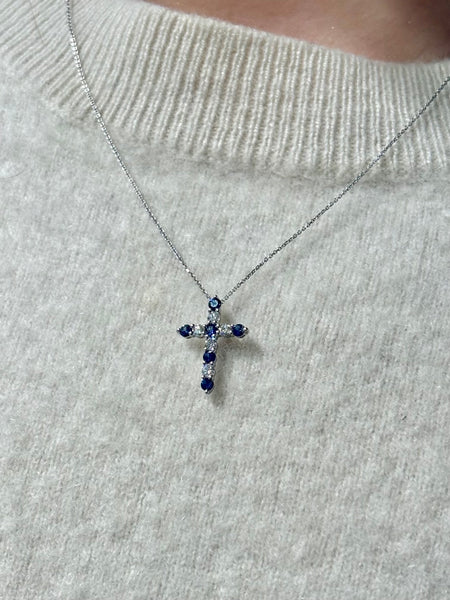 Sapphire and Diamond Cross