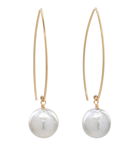 Baroque Freshwater Pearl Threader Earrings