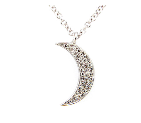 Diamond Moon Pendant