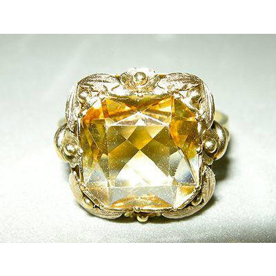 Arts and Crafts Citrine Ring