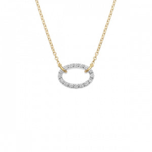 Diamond Oval Necklace