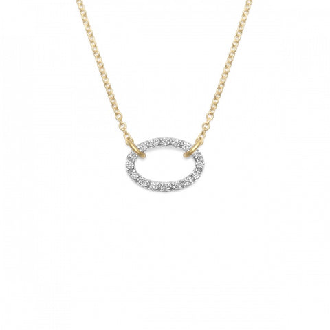Diamond Oval Necklace