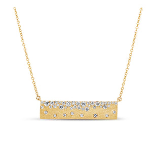 Diamond Flush Bar Necklace