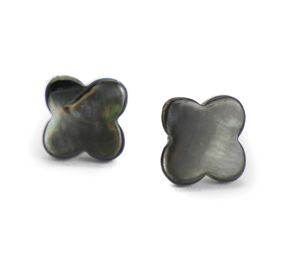 Grey Mother of Pearl Studs