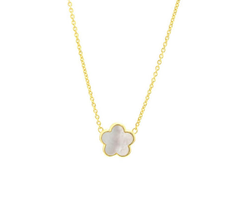 Mother of Pearl Clover Necklace