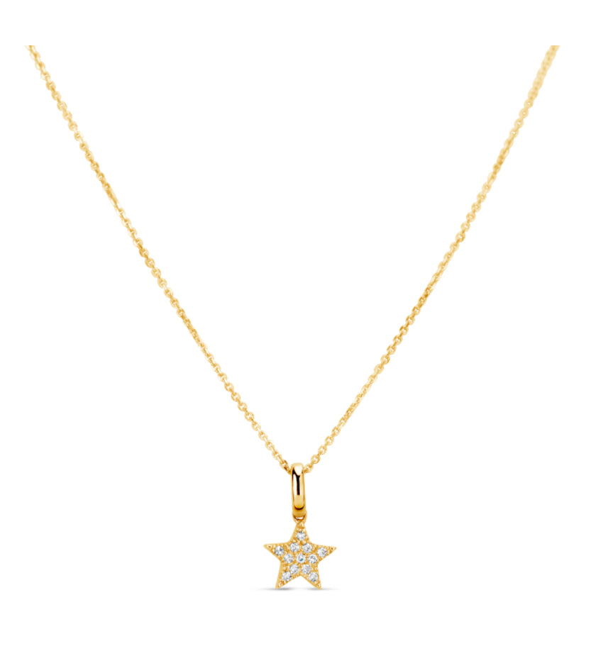 Diamond Star Charm Pendant