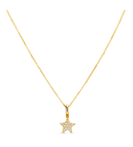 Diamond Star Charm Pendant