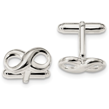 Sterling Silver Infinity Cufflinks