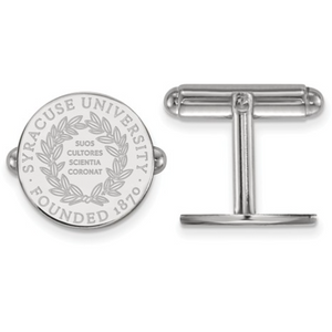 Sterling Silver College Crest Cufflinks