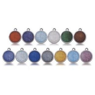 Sterling Silver and Enamel Saint Christopher Medals