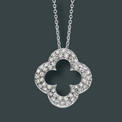 Small Pavé Clover Pendant
