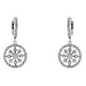 Diamond Snowflake Earrings