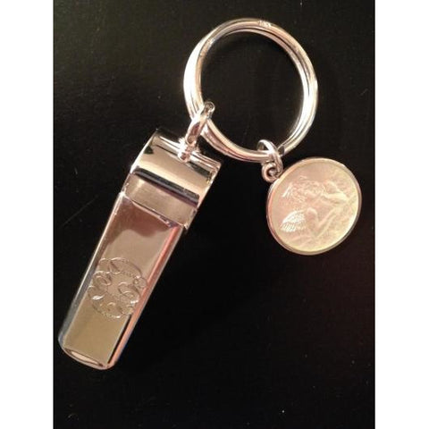 Engraved Sterling Silver Whistle