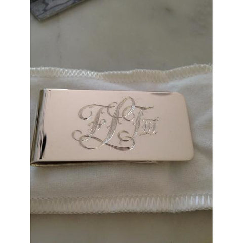 Engraved Sterling Silver Money Clip